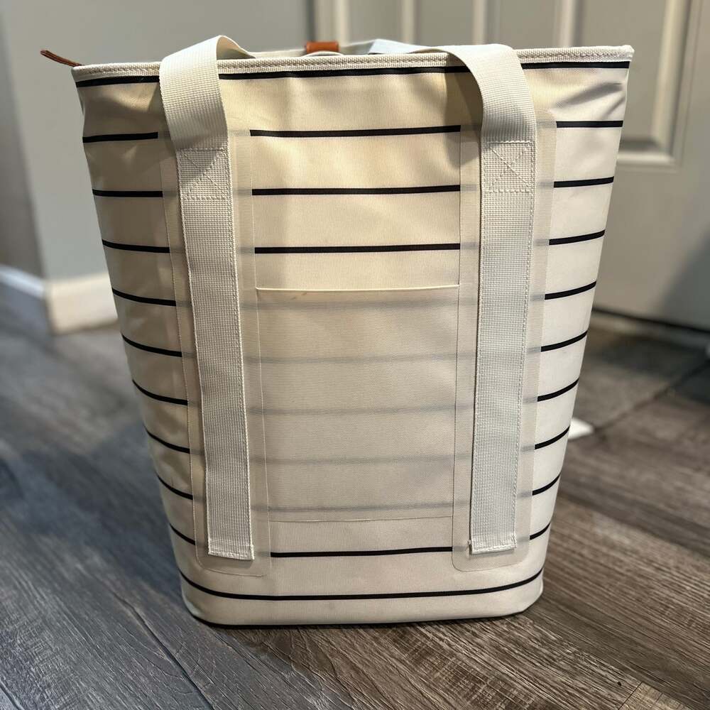 Heart & Hand Striped Insulated Cooler Backpack